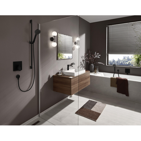 Hansgrohe AddStoris Q zeephouder - met schaal - mat zwart SW651521