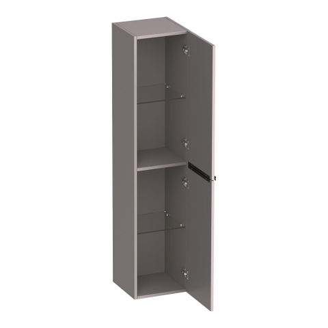 BRAUER Elevate armoire de salle de bains - 160x35x35cm - sans poignées rapportées - 2 portes - ouverture à gauche ou à droite - taupe mat SW1199995
