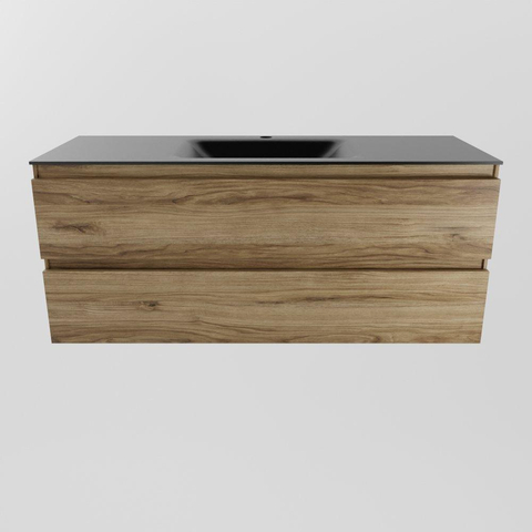 Mondiaz Aivy badmeubelset - 120x45x50cm - 1 kraangat - 1 wasbak urban Solid surface - Midden - 2 lades - Zonder spiegel - Melamine Chai SW892122