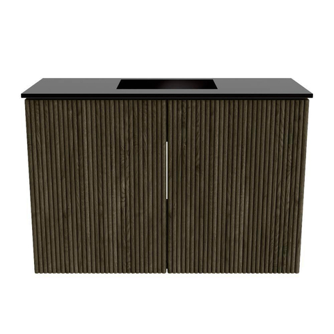 Mondiaz JOYA 60cm meuble de salle de bains - couleur Shadow - Vasque FAYE position Milieu Sans trou de robinet couleur Urban. SW1421466