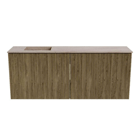 Mondiaz JOYA-DLUX 100cm toiletmeubel - kleur Dusk - Wastafel FAYE positie Links Zonder kraangat kleur Saba. SW1426067