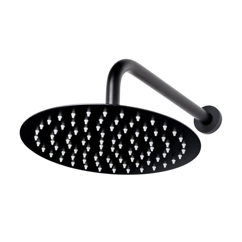 Adema inbouw regendoucheset met thermostaat 25cm hoofddouche incl. staaf handdouche zwart mat OUTLETSTORE STORE27098