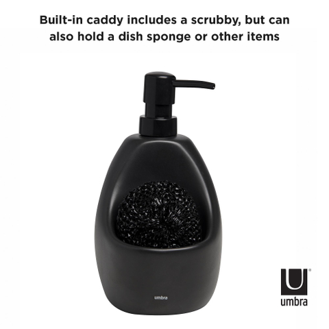 Umbra Joey zeepdispenser 10x13x20cm Keramiek Zwart SHOWROOMMODEL SHOW25458