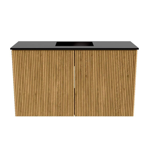 Mondiaz JOYA 70cm meuble pour WC - couleur Chêne - Lavabo FAYE position Milieu 1 trou de robinet couleur Urban. SW1421188