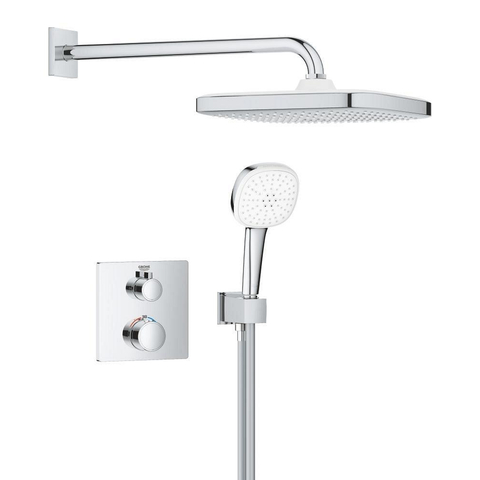 GROHE Rapido doucheset hoofd-/handd. Tempesta 250 cube - chroom SW1186609