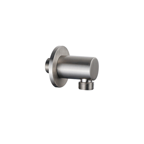 Fortifura Calvi Inbouw Regendoucheset - thermostatisch - plafondarm - glijstang - 25cm - hoofddouche - staaf handdouche - metalen doucheslang - PVD - geborsteld RVS SW1030639