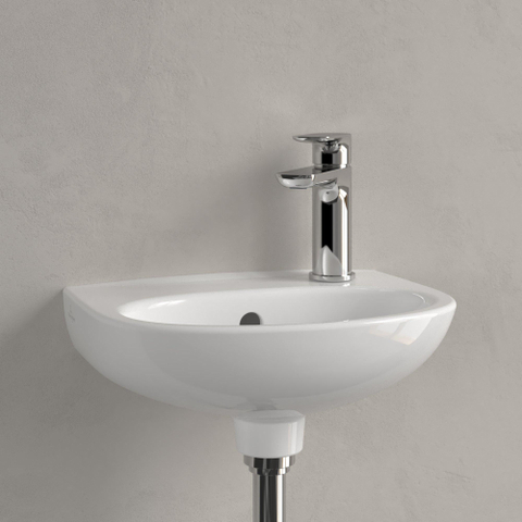 Villeroy & Boch O.novo Fontein - 36x27x15cm - met overloop - White Alpine (glans wit) SW878401
