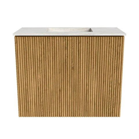 Mondiaz JOYA-DLUX 50cm meuble de toilette - couleur Chêne - Vasque FAYE position Milieu Sans trou de robinet couleur Ostra. SW1422204