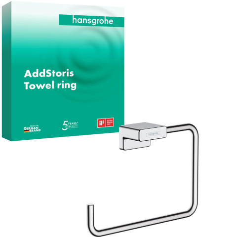 Hansgrohe AddStoris Q handdoekring - hoogglans chroom SW651171