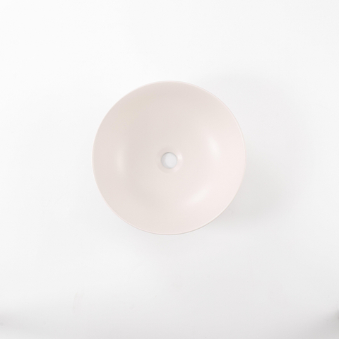 QeramiQ Dely Waskom - 40x40x15cm - rond - keramiek - linnen SW1471418