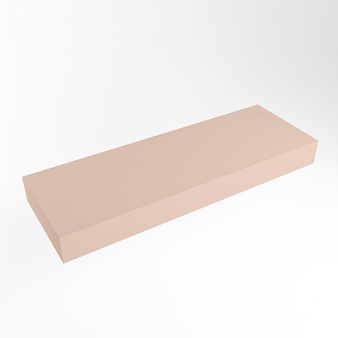 Mondiaz TOP 30 Vrijhangend Topblad - 120x30x12cm - geschikt voor waskom - Solid surface - Rosee SW1021674