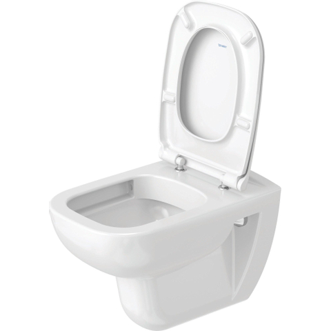 Duravit D-code Wandcloset - diepspoel - spoelrandloos - 35.5x54.5cm - rimless - wit SW104232