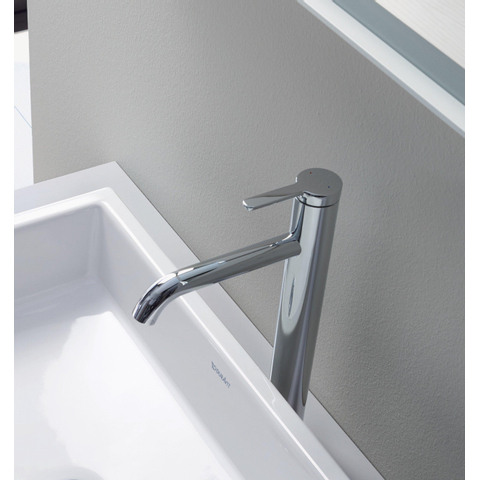 Duravit C.1 Wastafelmengkraan - met waste - l-size - hoogglans chroom SW420681