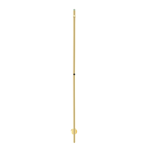 Rosani ONE Elektrische Handdoekradiator 170cm hoog - 30Watt - geborsteld messing (licht beschadigd) OUTLETSTORE STORE40638