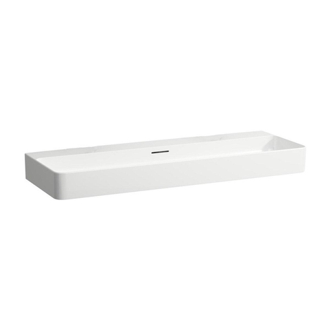 Laufen VAL lavabo - 120x42x15.5cm - sans trou de robinet - blanc SW157060
