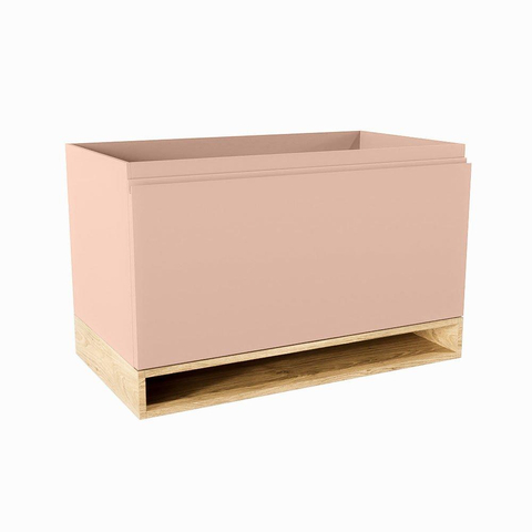 Mondiaz FLOTT Meuble sous vasque - 80x45x50cm - 1 tiroir - softclose - 1 découpe centre - Rosee SW1015199