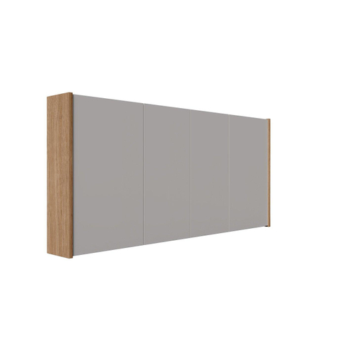 FugaFlow Eccelente Arredo armoire de toilette - 140x63x16 cm - avec panneaux latéraux - chêne chaud SW1587630