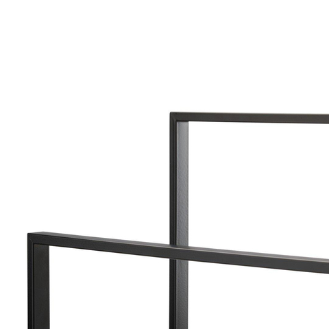 Aquanova Yuri Handdoekrek Staand 45x20x83cm Mat Zwart SW486189