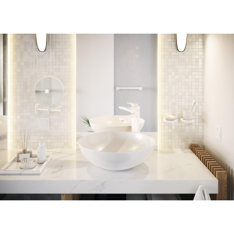 Hansgrohe AddStoris Q handdoekhaak enkel - mat wit SW651158