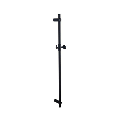Fortifura Calvi douchekraan - met glijstangset - met ronde handdouche - gladde doucheslang - mat zwart SW811946