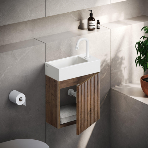 Clou Kaldur porte-rouleau de papier toilette droit sans clapet blanc mat SW917309