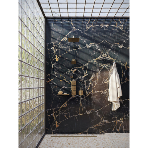 AXOR Citterio C douche de tête - 27x27cm - avec bras de douche - brushed bronze SW1152004