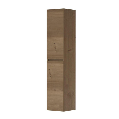 Ink fineer armoire de salle de bain 35x169x37cm 2 portes l/droite sans poignée gris cendré SW493345
