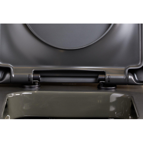 Duravit Happy D.2 WC-zitting - 43x35.9x4.3cm - met softclose - met quickrelease - kunststof - mat antraciet SW297027