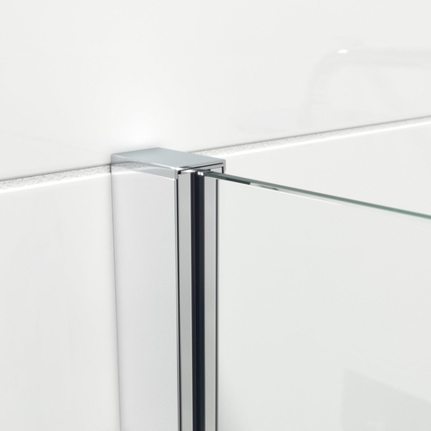 Saniclass Bellini Inloopdouche - 80x200cm - veiligheidsglas - band mat glas - anti kalk - chroom SW238192