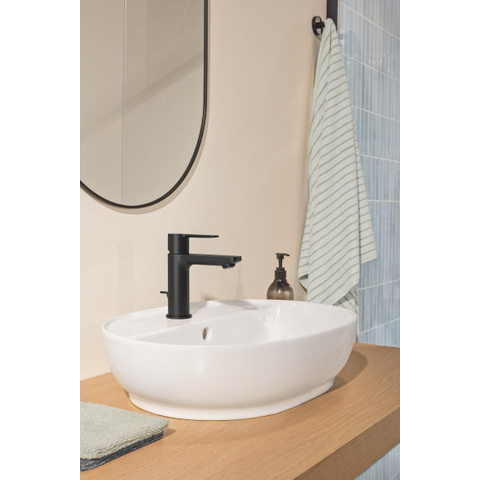 GROHE Lineare New wastafelkraan - xs-size - met waste - mat zwart SW1477570