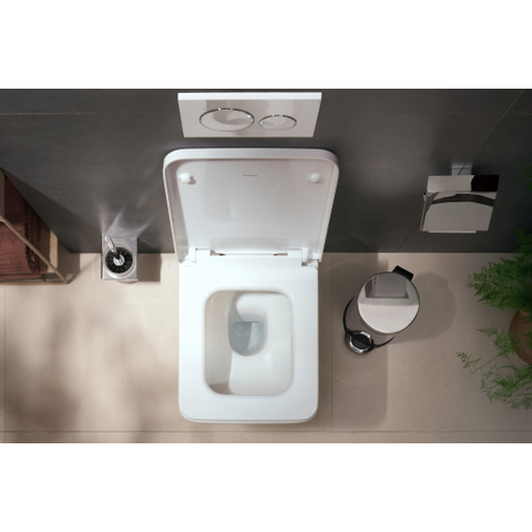 Hansgrohe AddStoris Q closetrolhouder - met klep - hoogglans chroom SW651136