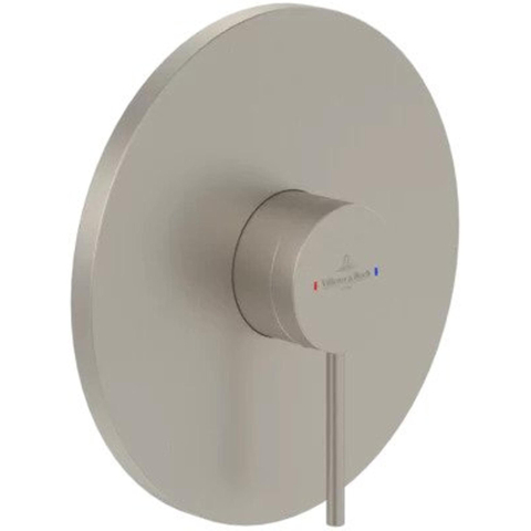 Villeroy & Boch Loop & Friends douchekraan - inbouw - eengreeps - Brushed Nickel (rvs) SW974265
