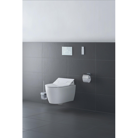 Duravit ME by Starck wandcloset diepspoel spoelrandloos met Hygieneglaze v. SensoWash closetzitting 37x57cm met verdekte bevestiging wit SW84185