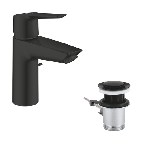 Grohe Start QuickFix Wastafelmengkraan - opbouw - 10.9cm uitloop - S-size - matte black (mat zwart) SW1126960