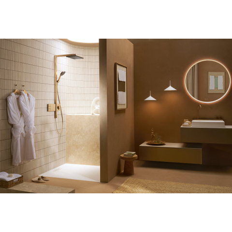 Hansgrohe Raindance Alive Q - showerpipe - 210/340 2jet - thermostaat - geborsteld brons (brons) SW1387796