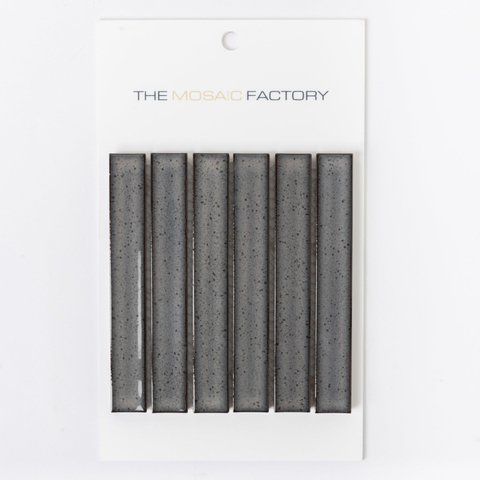 ÉCHANTILLON The Mosaic Factory Sevilla carreau mosaïque 2x14.5x0.8cm pour mur kitkat finger Céramique gris SW862330
