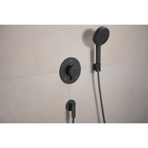 Hansgrohe Porter fine Wandhouder - zwart chroom SW1388267