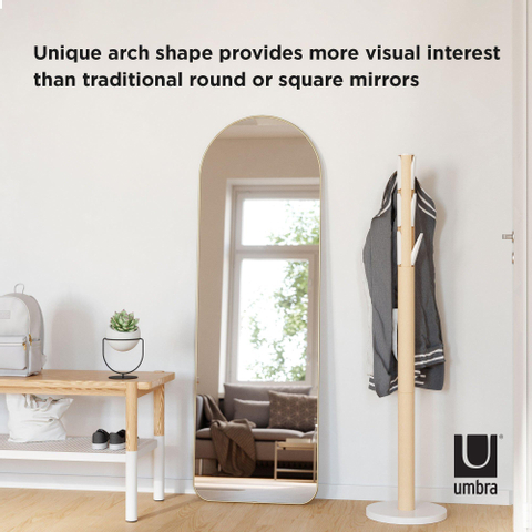 Umbra Hubba Spiegel 158x51x4cm staand/hangend Toog goud SHOWROOMMODEL SHOW25438