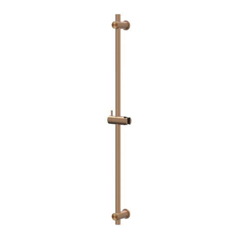 IVY Concord Ensemble de douche de tête - encastré - inverseur d’arrêt 2 voies - bras de plafond 30 cm - douche de tête ronde medium 25 cm - barre de douche avec sortie - flexible de douche 150 cm - douchette stick - RVS316 - cuivre brossé mat PVD SW1031931