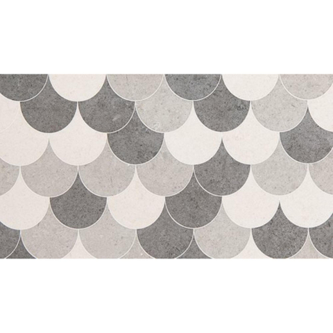 ÉCHANTILLON Ceralto Verano Slate Carreau décoratif 25x45cm 7.5mm Écailles SW914120