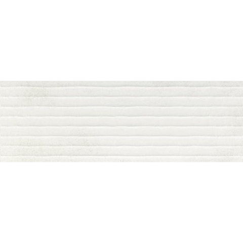 Baldocer Ceramica Code wandtegel - 40x120cm - Rechthoek - 11mm - gerectificeerd - Betonlook - Tesla white SW679875