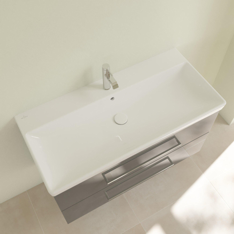 Villeroy & Boch Avento meubelwastafel - 100x47cm - 1 kraangat - met overloop - White Alpine (glans wit) SW59848