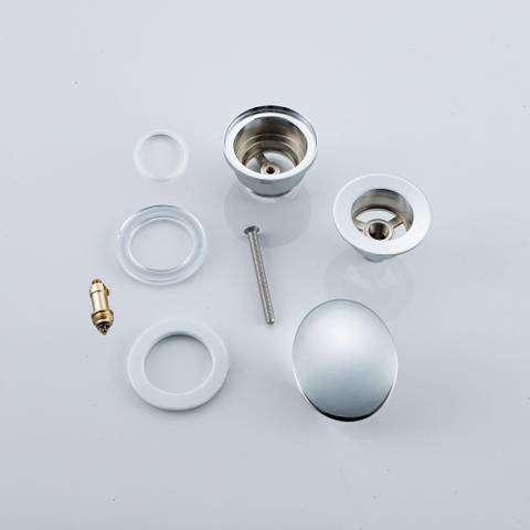 Fortifura Calvi Afvoerplug - klikwaste - chroom - licht beschadigd - OUTLET UDEN STORE41674