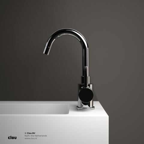 Clou Freddo 1 robinet de fontaine 5.5x20.5cm bec pivotant chrome SW9414