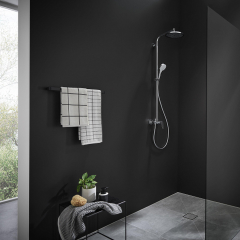 Hansgrohe Crometta s 240 - 1jet - showerpipe - met douchekraan - hoogglans chroom SW73213