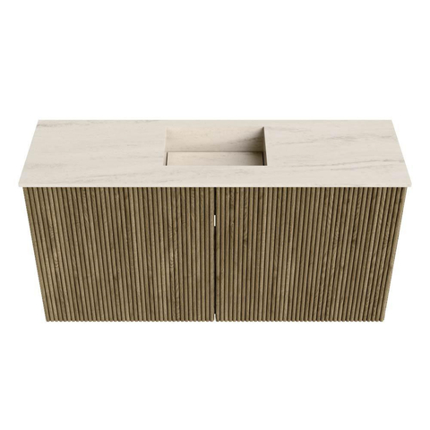 Mondiaz JOYA-DLUX Meuble de toilette 80cm - couleur Dusk - Vasque FAYE position Milieu Sans trou de robinet couleur Meli. SW1425830