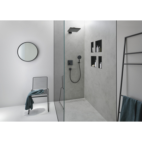 Hansgrohe Porter E support mural métal. avec position de fixation fixe. mat noir SW297583