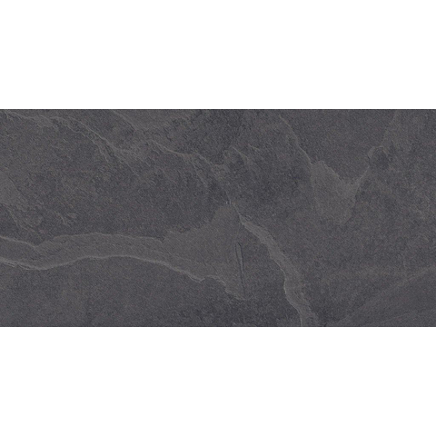 ÉCHANTILLON Terravito Alvella carreau mural et de sol - 30x60cm - 10mm - Rectangle - rectifié - effet pierre naturelle - Anthracite Mat SW735868