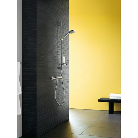 Hansgrohe Ecostat Comfort Douchekraan - thermostatisch - zonder omstel - met koppelingenHOH=15cm - thermostaat - hoogglans chroom 0605508