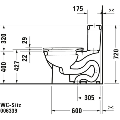 Duravit Universeel WC-zitting - 37.2x48.8x5.1cm - met softclose - met quickrelease Polypropyleen - wit 0314237